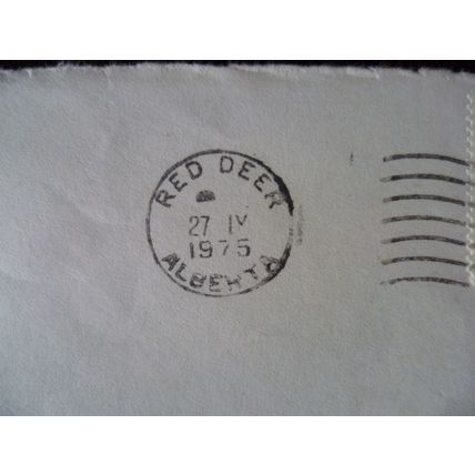 Canada 1983 Red Deer Alberta place name interest air mail cover stamp Crunachy