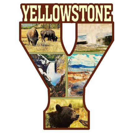 Yellowstone National Park Capitol Y Fridge Magnet