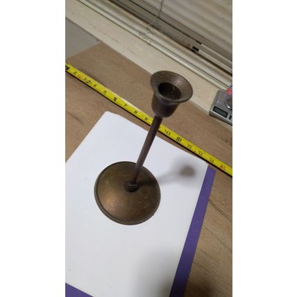 Vintage brass candlestick holder