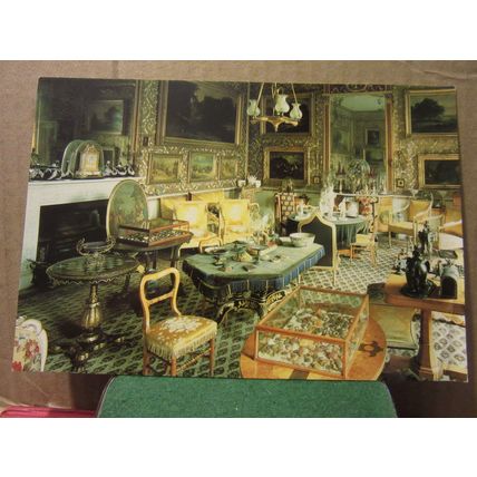 THE DRAWING ROOM, CALKE ABBEY, DERBYSHIRE unused postcard National Trust =