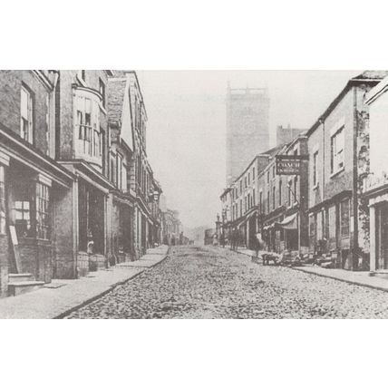 High Street Whitchurch Shropshire Victorian View Daily Star postcard