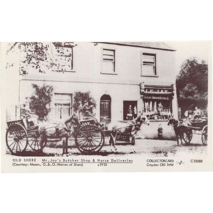Jay's Butchers Old Shere Croydon Horse Delivery Postcard