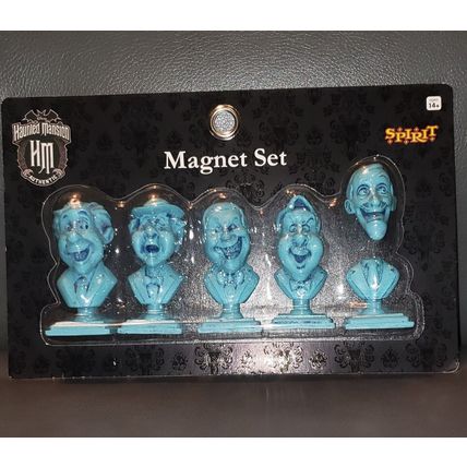 DISNEY PARKS THE HAUNTED MANSION 3D SINGING BUSTS STATUTES RESIN MAGNET SET~NEW~