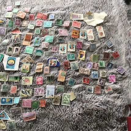 Stamp collection 1970's to 1980's & Later With Home Made Album stamp collection