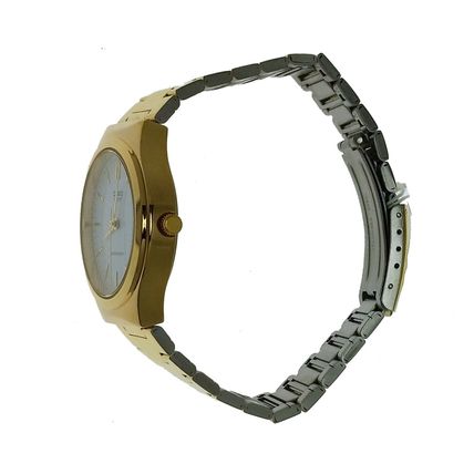 Casio MTP1170N 7ARDF Round Men Date Gold Tone S Steel Water R Wristwatch Watch