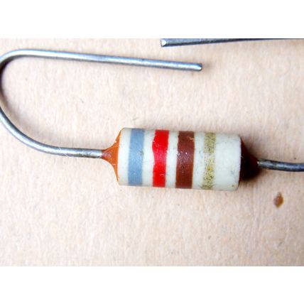 820Ω ¼W Erie Ceramic Carbon Resistors x6. New Old Stock 1950s 60s Amplifier