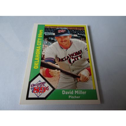 1990 CMC Card # 156 David Miller Very Good-Excellent (4) Oklahoma City 89ers