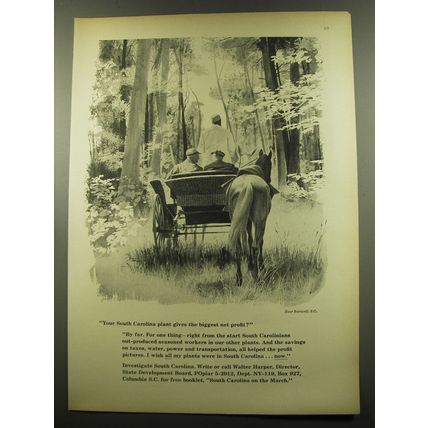 1959 South Carolina Tourism Advertisement - Your South Carolina plant