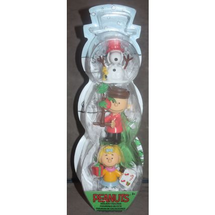 2023 Just Play Pack of 3 Peanuts Holiday PVC Figures - Sealed