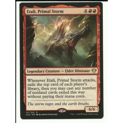 1X MTG Magic the Gathering ETALI, PRIMAL STORM Commander 2020 RARE
