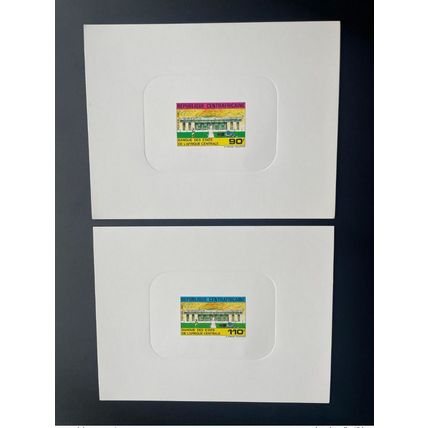 Centrafrique 1981 Mi. 796 - 797 Epreuve De Luxe Banque des états de l'Afrique