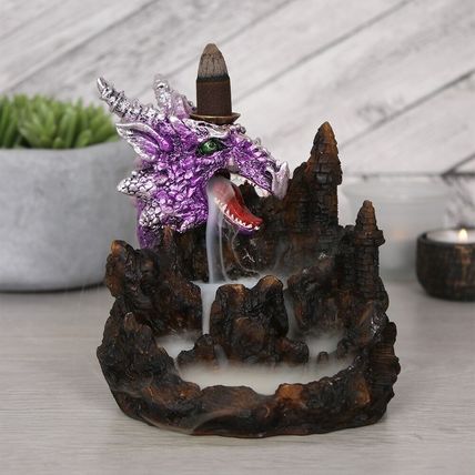 PURPLE DRAGON Light Up Backflow Incense Burner