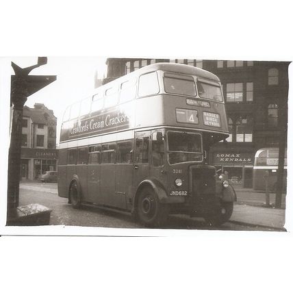 Black & White Photograph of Manchester Corporation Transport - JND 682