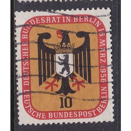 Berlin 1956 Federal Council Meeting 10pf Fine Used SG B147 VGC