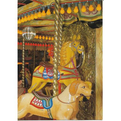 Fairground at Wookey Hole, Wells, Somerset, England, UK - Photographic Postcard