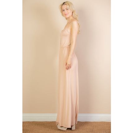 Women's Button Front Wide Leg Jumpsuit