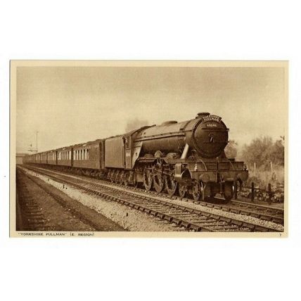 Yorkshire Pulman (E Region), 9.15am Newcastle To London, Rail Postcard
