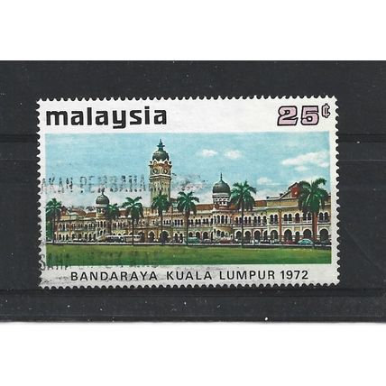 Malaysia.SG98 25c Kuala Lumpur City Hall.Fine Used.May25b
