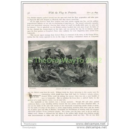 BRINGING OFF THE GUNS, BOOK ILLUSTRATION (PRINT), c1900