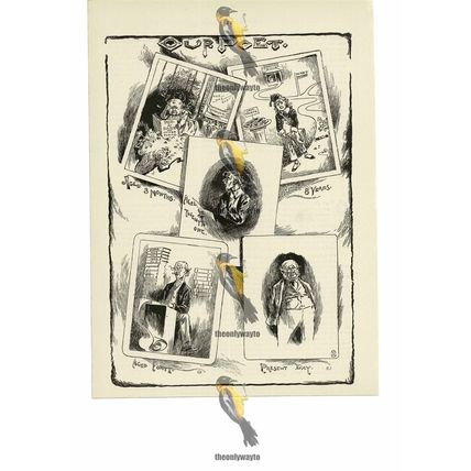 Poet, Through The Ages, Comic Victorian Book Illustration (Print), 1892