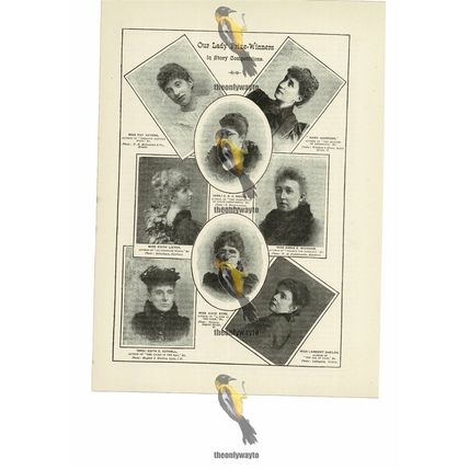 Victorian Prize-Winning Ladies, Book Illustration (Print), 1892