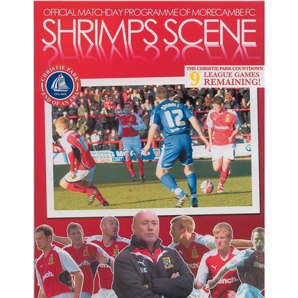 MORECAMBE v DARLINGTON LEAGUE TWO 2010