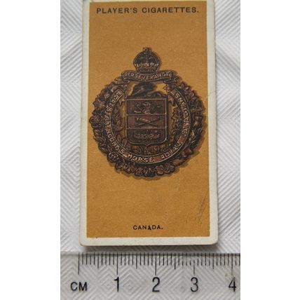 1917 Players Colonial & Indian Army Badges No 9 Canada