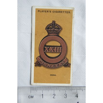 1917 Players Colonial & Indian Army Badges No 24 India