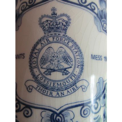 R.A.F. Lossiemouth Sergeants Mess 1983 Dutch Delft Handmade Tankard.