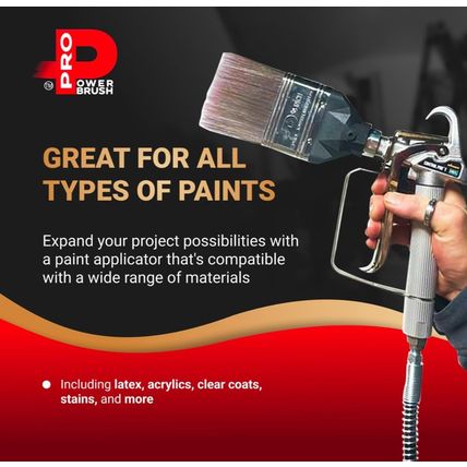 Pro Power Brush - Heavy Duty Automatic Paint Tool, 20X Faster Painting, Superior