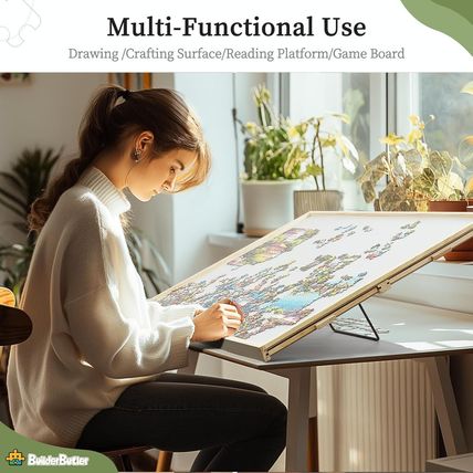 2000 Pieces 2-In-1 Tilting & Rotating Puzzle Board, 40.16"X28.5"Portable Puzzle