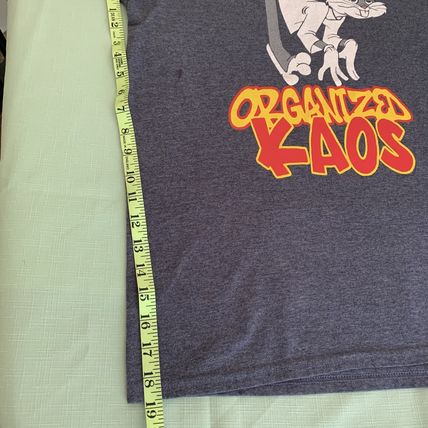 VTG 90s Bugs Bunny ORGANIZED KAOS Graphic Shirt T Shirt Men’s XL Grey Tee Rabbit