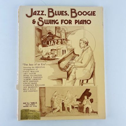 Jazz, Blues, Boogie & Swing for Piano Sheet Music Songbook Paperback