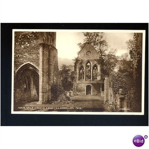 Wales LLANGOLLEN Abbey Postcard by Valentine (6994)