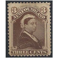 Newfoundland 1888 SG52 3c Deep Brown Mint No Gum . .