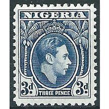 Nigeria 1938 SG53 3d Blue Mounted Mint .. ..