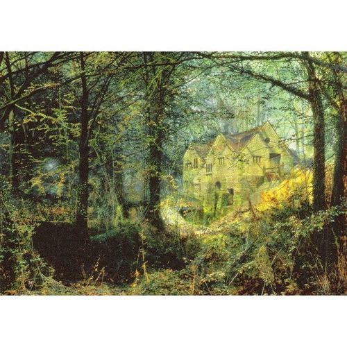 Autumn Glory: The Old Mill (John Atkinson Grimshaw (1836-1893)).