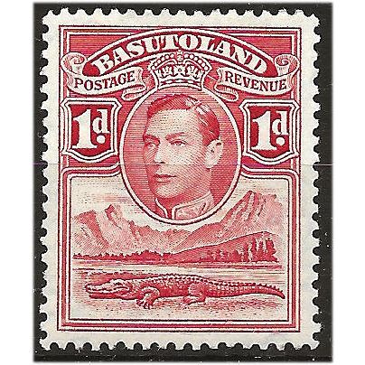 Basutoland 1938 SG19 1d Scarlet Mounted Mint . ..