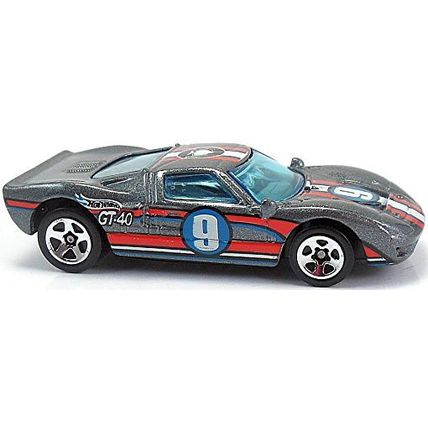 Hot Wheels - Ford GT-40: Track Aces #7/10 - Collector #176 (2003) *Dark Gray*