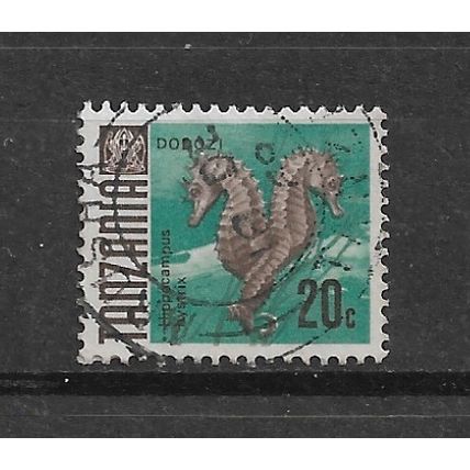 Tanzania.SG145 20c Thorny Seahorse.Fine Used.Aug21c