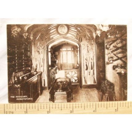 vintage postcard The Armoury, Abbotsford