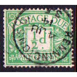GB 1913 George V Halfpenny green Postage Due SG D1 Used