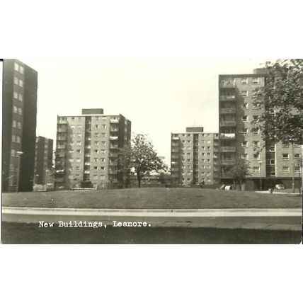 Staffordshire LEAMORE New Buildings Postcard (Bourne)