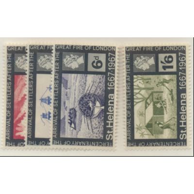 St. Helena Stamps Scott #197 To 200, Mint Never Hinged