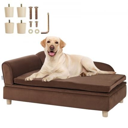 Pet Sofa, Dog Couch for Large-Sized Dogs and Cats, Soft Velvety Dog Sofa Bed...
