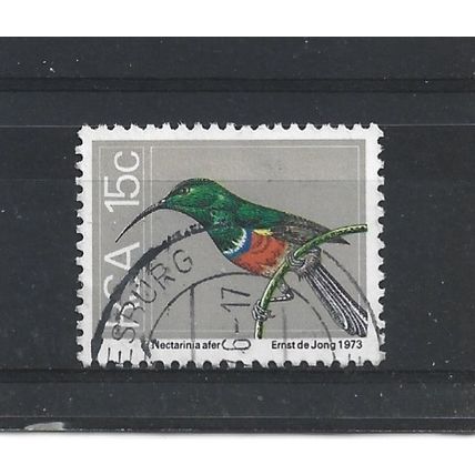 SouthAfrica.SG358 15c Greater Double-collared Sunbird.Fine Used.Sep25i