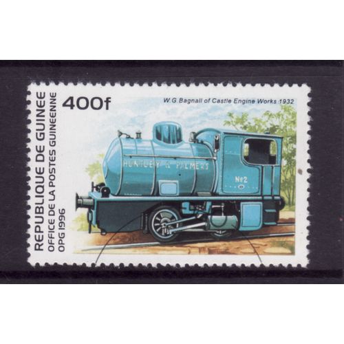GUINEA 1996 RAIL TRANSPORT SG 1684 400F BAGNALL GB LOCO NO2 FINE USED