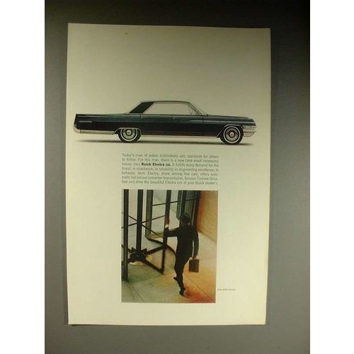 1963 Buick Electra 225 Car Ad - Man of Action!