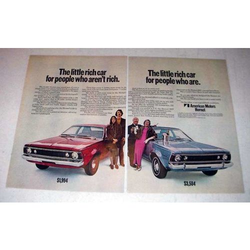 1970 AMC American Motors Hornet, Hornet SST Car Ad