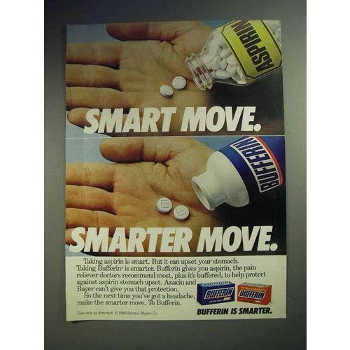 1983 Bufferin Ad - Smart Move. Smarter Move!